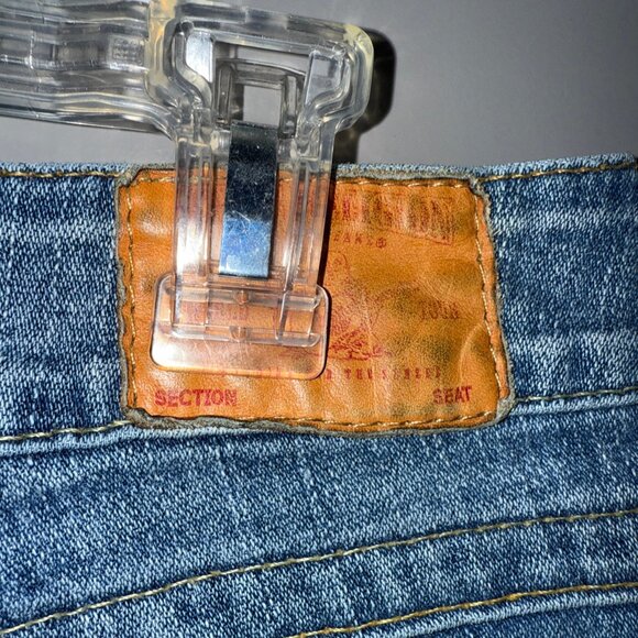 True Religion Womens Skinny Blue Jeans Denim Legging Sz Low 29”W x 30”L W Flaps - Picture 4 of 8